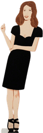 Cecily (Black Dress Cut-Out)