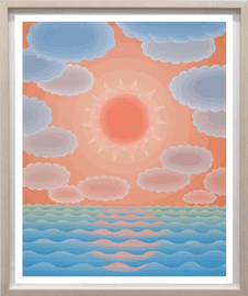Artwork - Blue and Orange Seascape