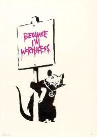 Artwork - Because I'm Worthless (Signed) (Pink)