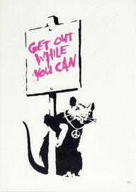 Artwork - Get Out While You Can (Unsigned) (Pink)