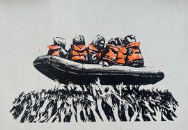 Artwork - Migrant Boat (Glastonbury 2025 Poster)