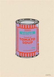 Artwork - Soup Can (Violet, Orange, Mint)