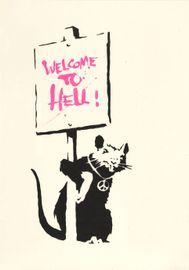 Artwork - Welcome To Hell (Unsigned) (Pink)