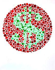 Artwork - The Colour Of Money (Deep Red / Green)