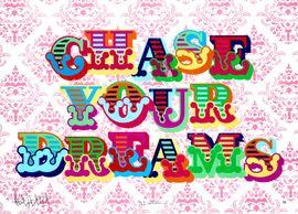 Artwork - Chase Your Dreams (Pink)