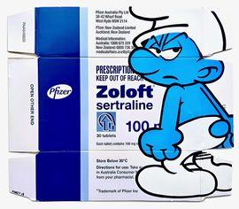 Grumpy Smurf On Zoloft