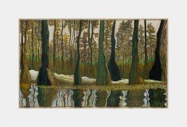 Artwork - Cypress Trees, Morning