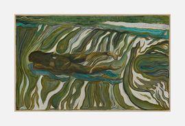 Artwork - Swimmer and Waterfall