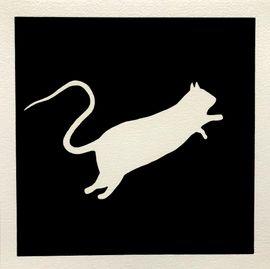 Artwork - Rat (White On Black)