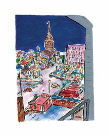 Artwork - Bell Tower in Stockholm