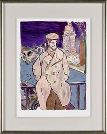 Man on a Bridge (2011) (Framed)