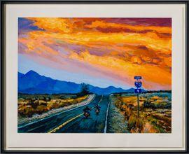 Artwork - Motorcycle Riders (2024) (Framed)