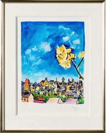 Rose On A Hillside (2018) (Framed)