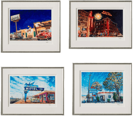Artwork - The Beaten Path, Route 66 (Set of Four)
