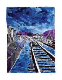 Artwork - Train Tracks (Blue 2012)