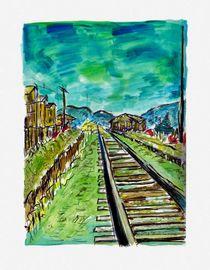 Artwork - Train Tracks - Medium (2008) (Framed)