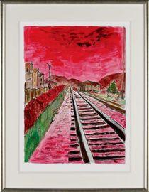 Train Tracks - Medium (2014) (Framed)
