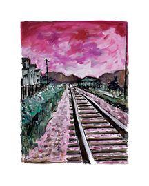 Artwork - Train Tracks (Pink 2018)