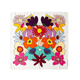 Artwork - Silk Scarf (Flower Market - Cle De Peau)
