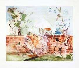 Artwork - Colour Etching with Brick Wall