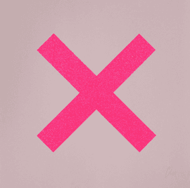 Artwork - Marks The Spot (Pink on Baby Pink)