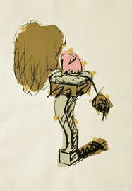 Artwork - Perfume Atomizer, On a Chair Leg