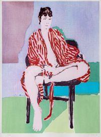 Artwork - Self-portrait in a Robe (Purple)