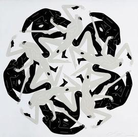 Artwork - Flowers Of Evil, The Kiss (White)