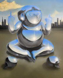 Artwork - Silver Indian - Skull