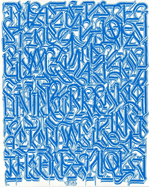 Esoteric Knowledge #2 (Blue on White)