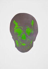 Artwork - The Dead (Gunmetal Lime Green Skull)