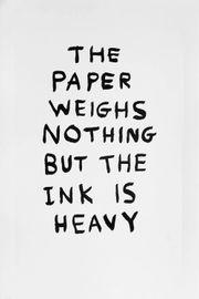 Artwork - The Paper Weighs Nothing