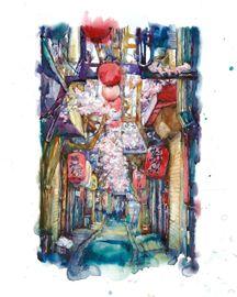 Artwork - Omoide Yokocho Alleyway