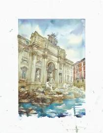 Artwork - Trevi Fountain