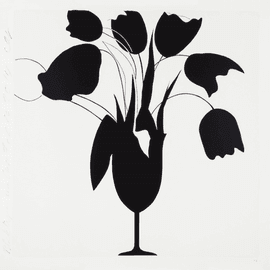 Artwork - Black Tulips and Vase, Feb 26, 2014