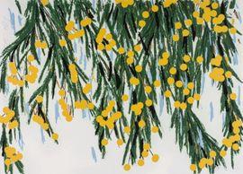 Artwork - Yellow Mimosas, July 23, 2015