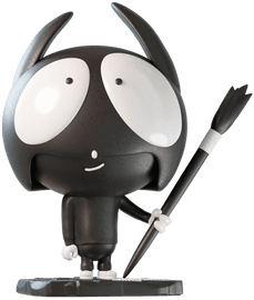 Artwork - Heroic White Art Toy (Lil' Heroes)