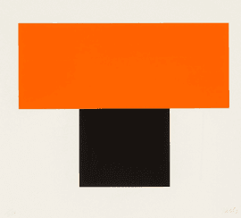 Artwork - Red-Orange over Black