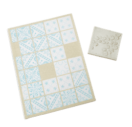 Artwork - Temple Book and Skull - Flower Tile