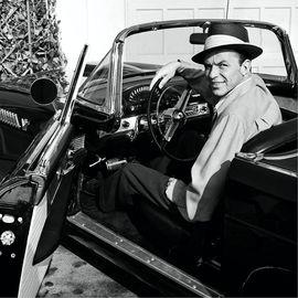 Artwork - Frank Sinatra in His Ford Thunderbird