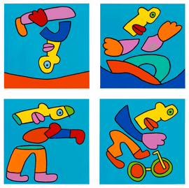 Artwork - Olympics - Blue (Set of 4)