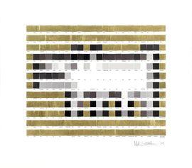 Artwork - Haring Dog (Gold)