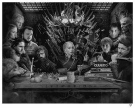 Artwork - Board Game Of Thrones (B/W)