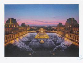 Artwork - JR Au Louvre, 29 Mars 2019, Paris, France (19h45)