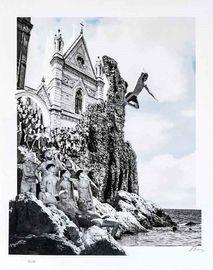 Artwork - Le Cronache di Napoli, Il tuffo, collage