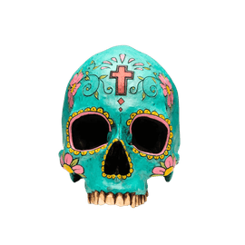 Artwork - Day of the Dead Skull - Turquesa