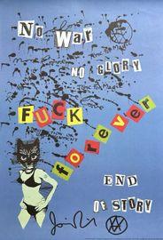 Artwork - No War No Glory (Blue - Offset Lithograph)