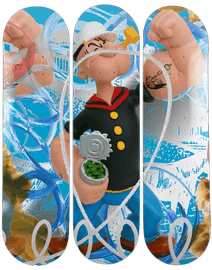 Artwork - Popeye Triptych (Set of 3 Skateboards)
