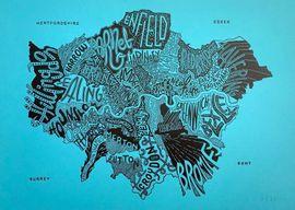 Artwork - London Boroughs - Letterpress