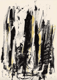 Artwork - Arbres (Black and Yellow)